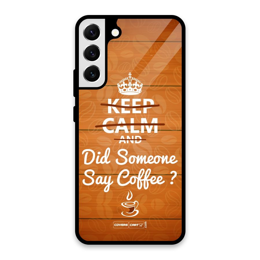 Coffee Ardour Glass Back Case for Galaxy S22 Plus 5G