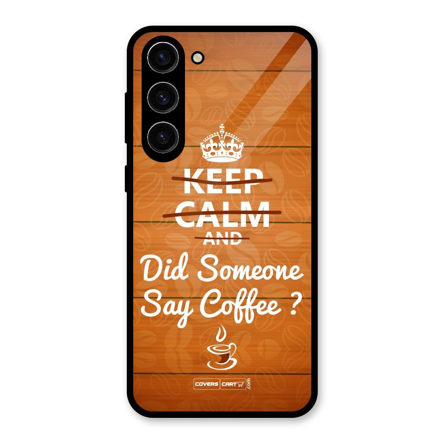 Coffee Ardour Glass Back Case for Galaxy S23 Plus