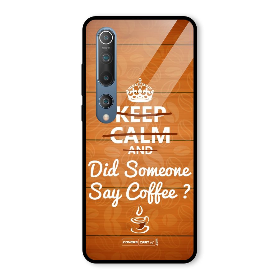 Coffee Ardour Glass Back Case for Mi 10