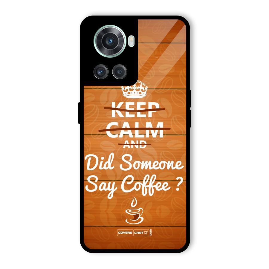 Coffee Ardour Glass Back Case for OnePlus 10R