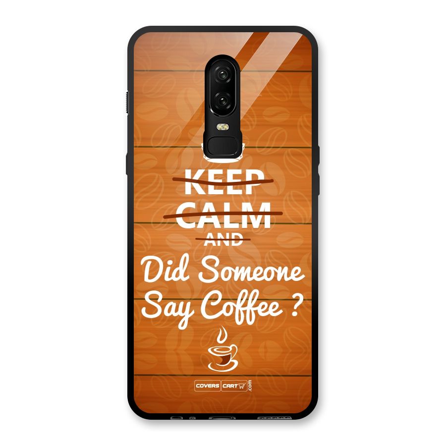 Coffee Ardour Glass Back Case for OnePlus 6