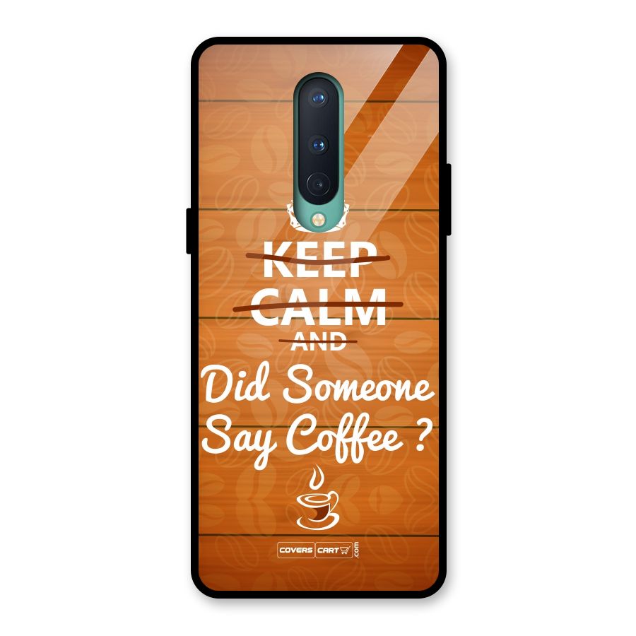 Coffee Ardour Glass Back Case for OnePlus 8