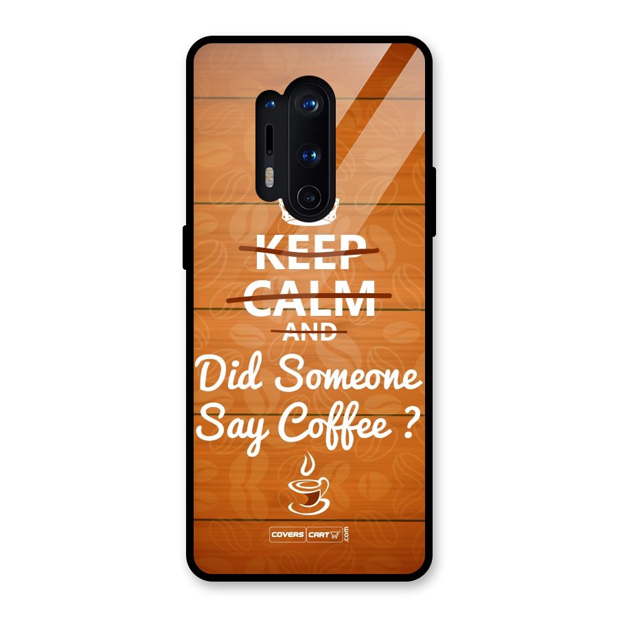 Coffee Ardour Glass Back Case for OnePlus 8 Pro