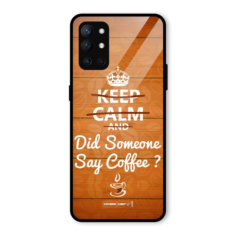 Coffee Ardour Glass Back Case for OnePlus 9R