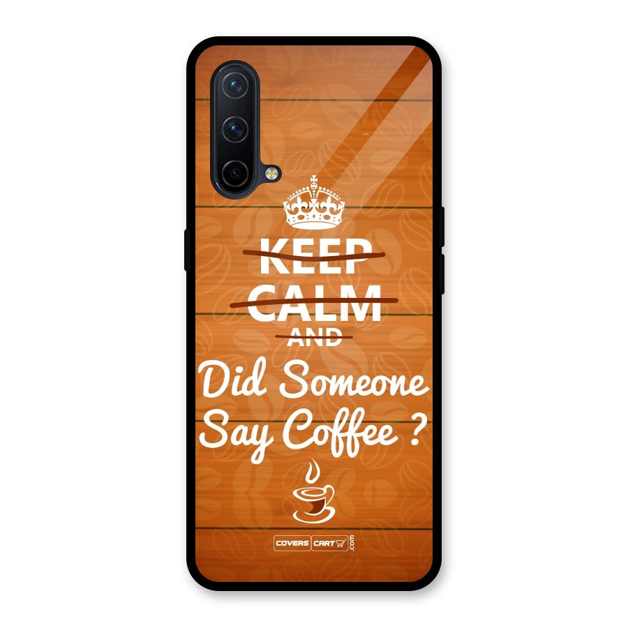 Coffee Ardour Glass Back Case for OnePlus Nord CE 5G