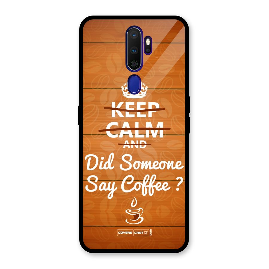 Coffee Ardour Glass Back Case for Oppo A9 (2020)