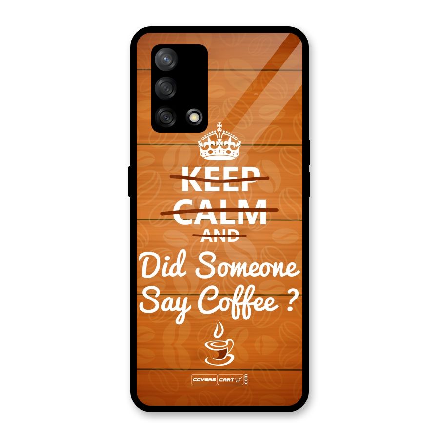 Coffee Ardour Glass Back Case for Oppo F19