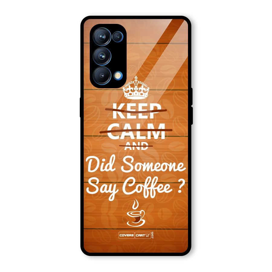 Coffee Ardour Glass Back Case for Oppo Reno5 Pro 5G