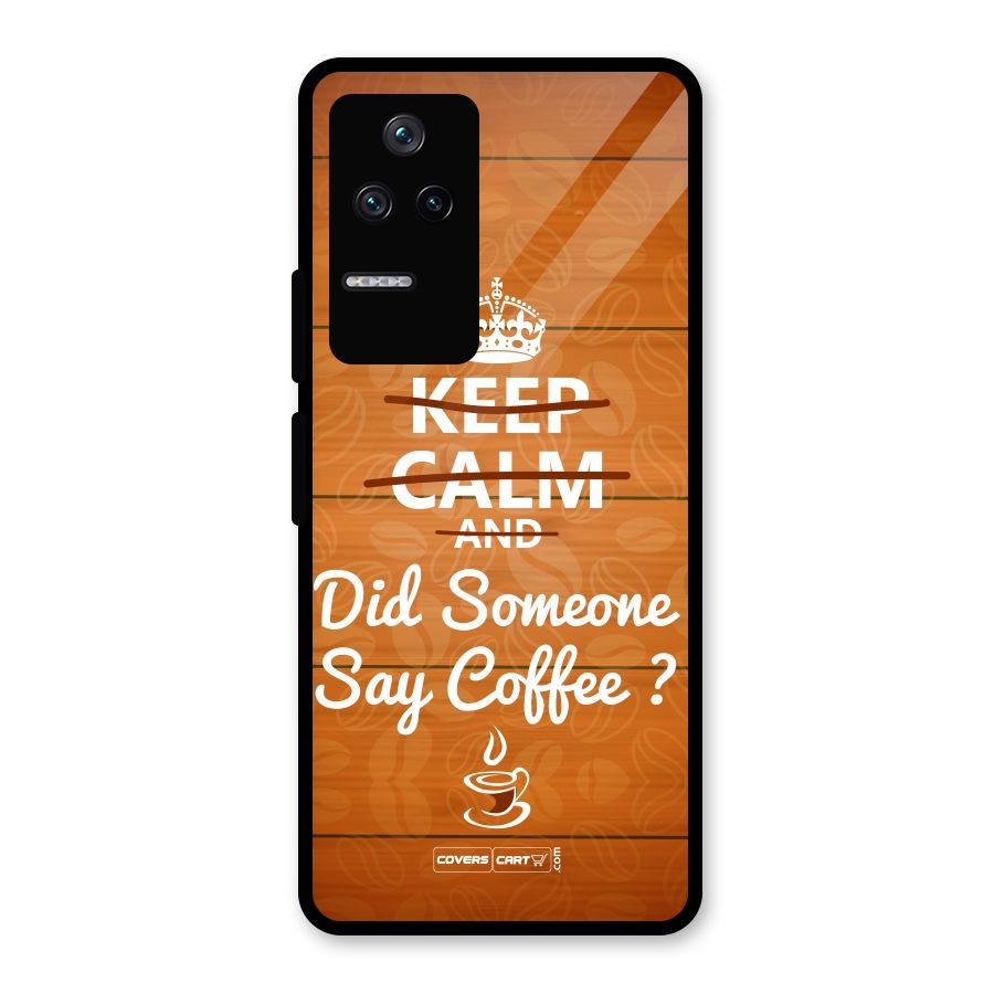 Coffee Ardour Glass Back Case for Poco F4 5G
