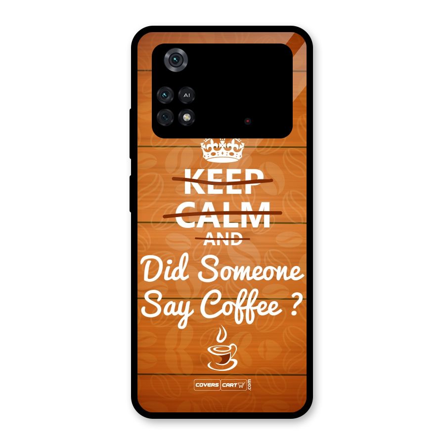 Coffee Ardour Glass Back Case for Poco M4 Pro 4G