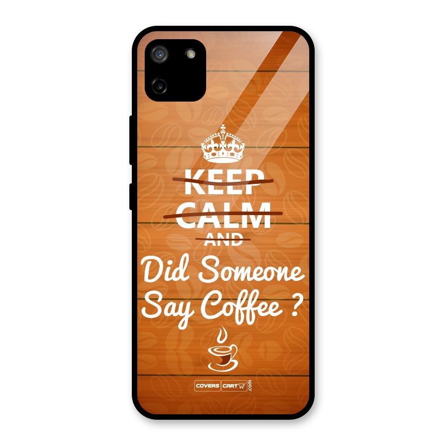 Coffee Ardour Glass Back Case for Realme C11