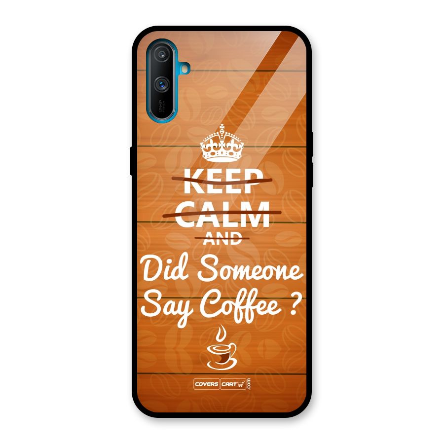 Coffee Ardour Glass Back Case for Realme C3