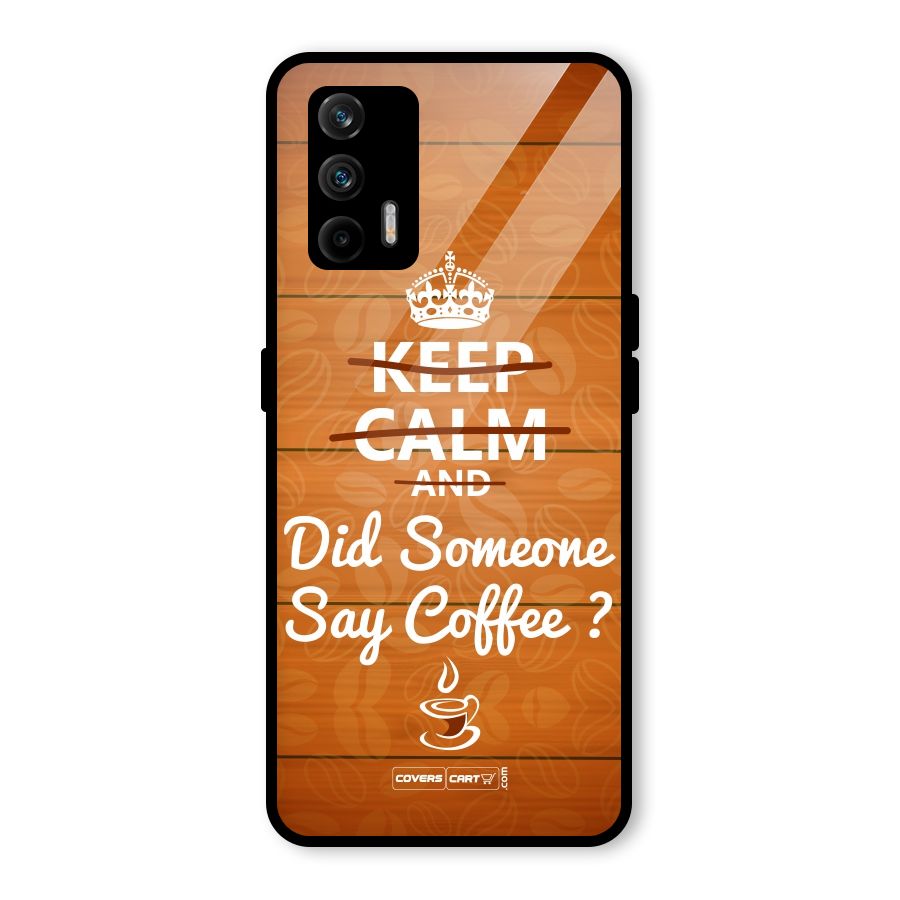 Coffee Ardour Glass Back Case for Realme GT 5G