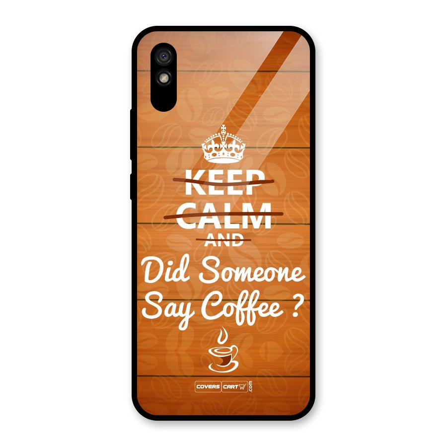 Coffee Ardour Glass Back Case for Redmi 9A