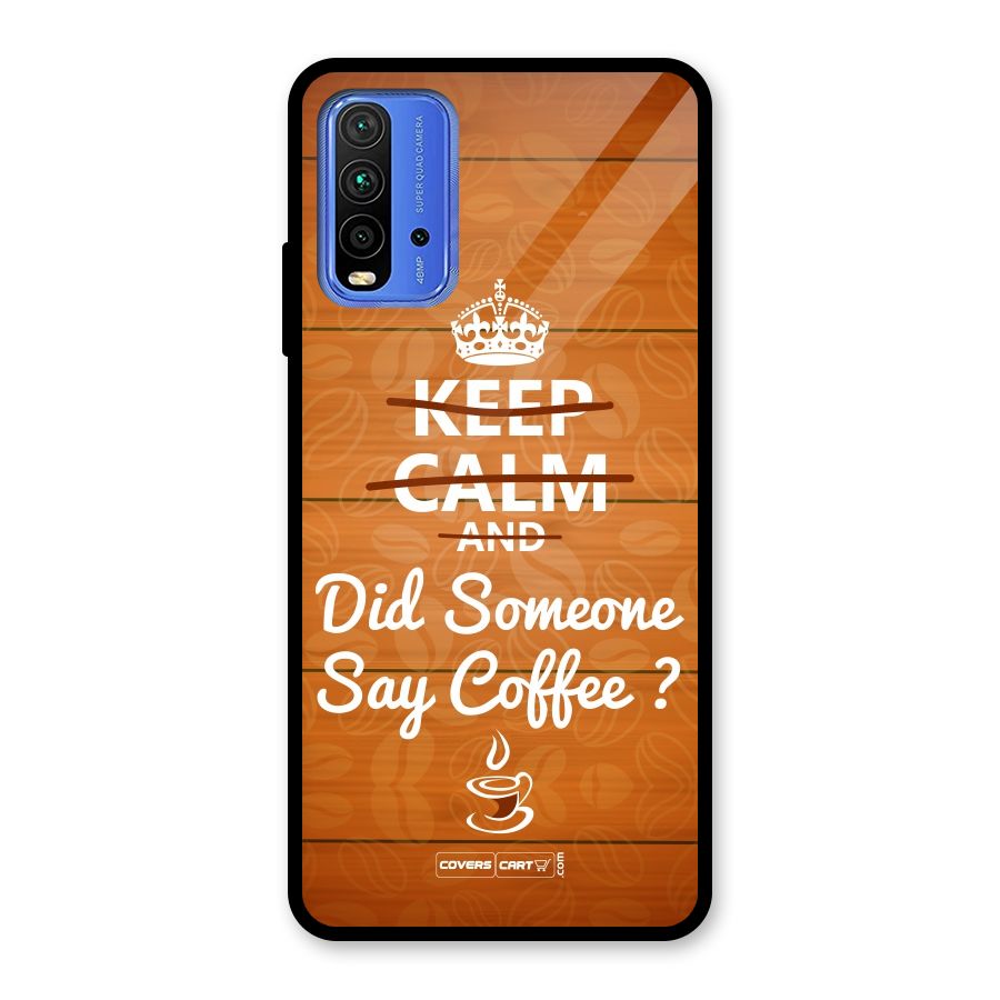 Coffee Ardour Glass Back Case for Redmi 9 Power