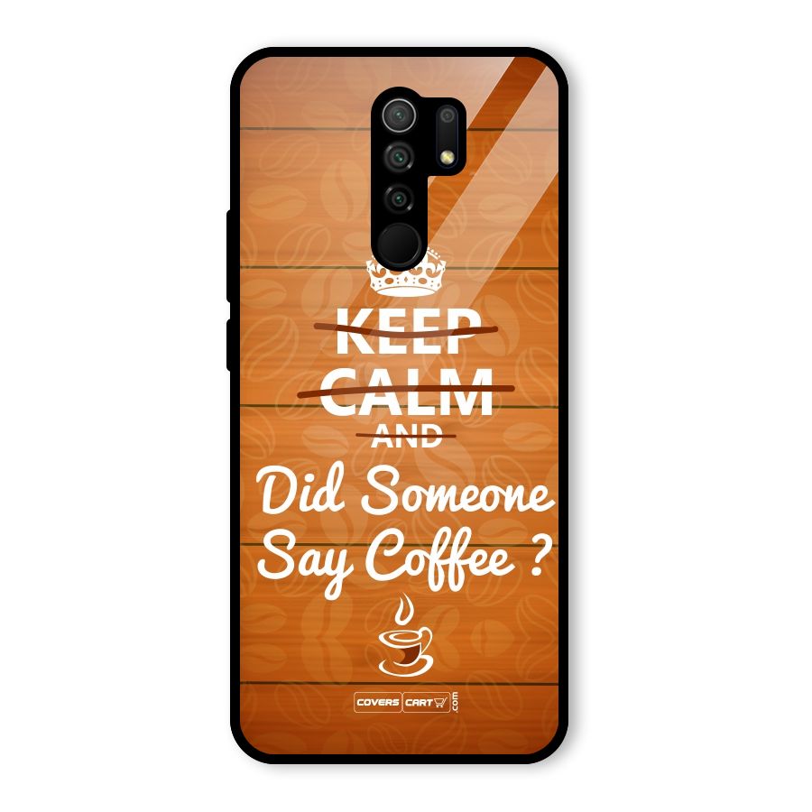 Coffee Ardour Glass Back Case for Redmi 9 Prime