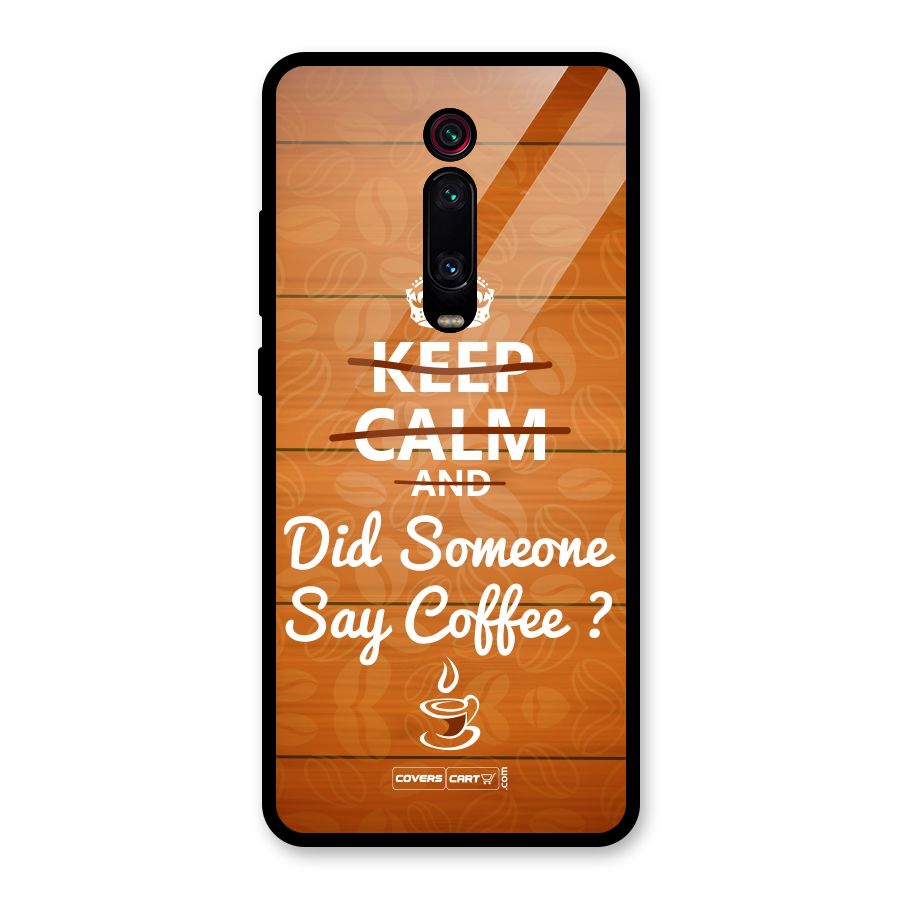 Coffee Ardour Glass Back Case for Redmi K20