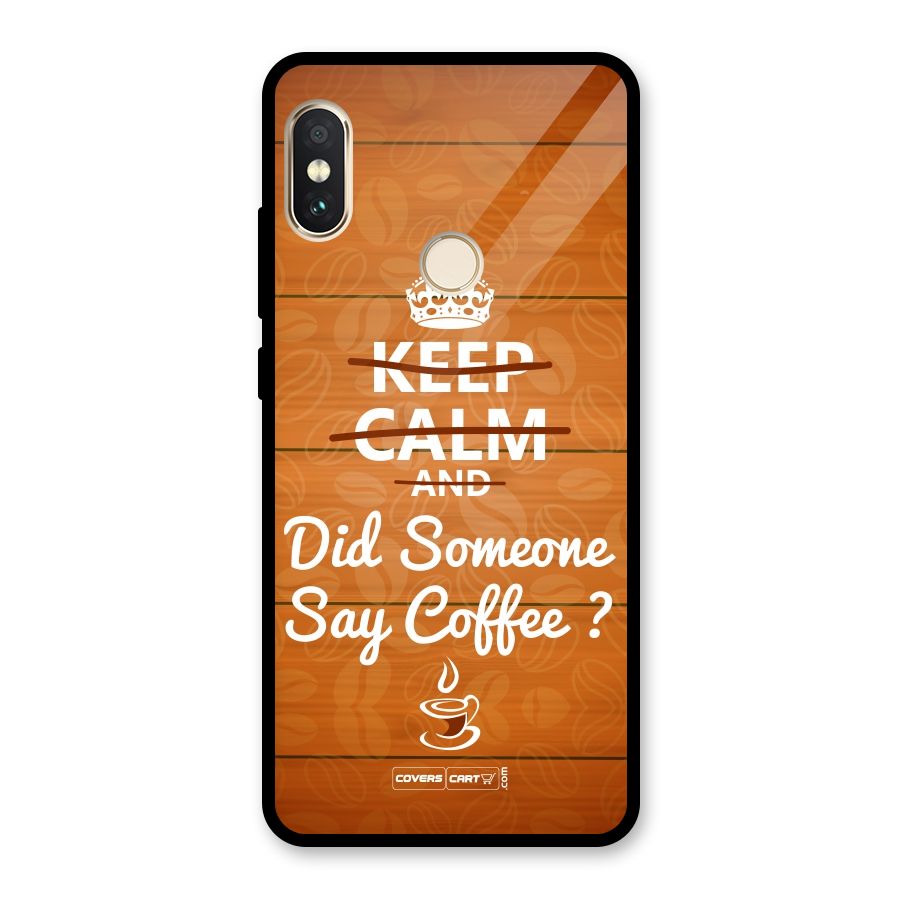 Coffee Ardour Glass Back Case for Redmi Note 5 Pro