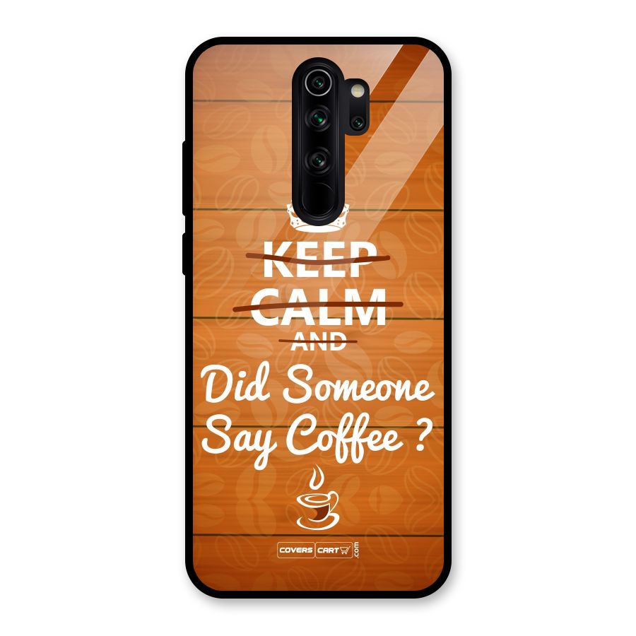 Coffee Ardour Glass Back Case for Redmi Note 8 Pro