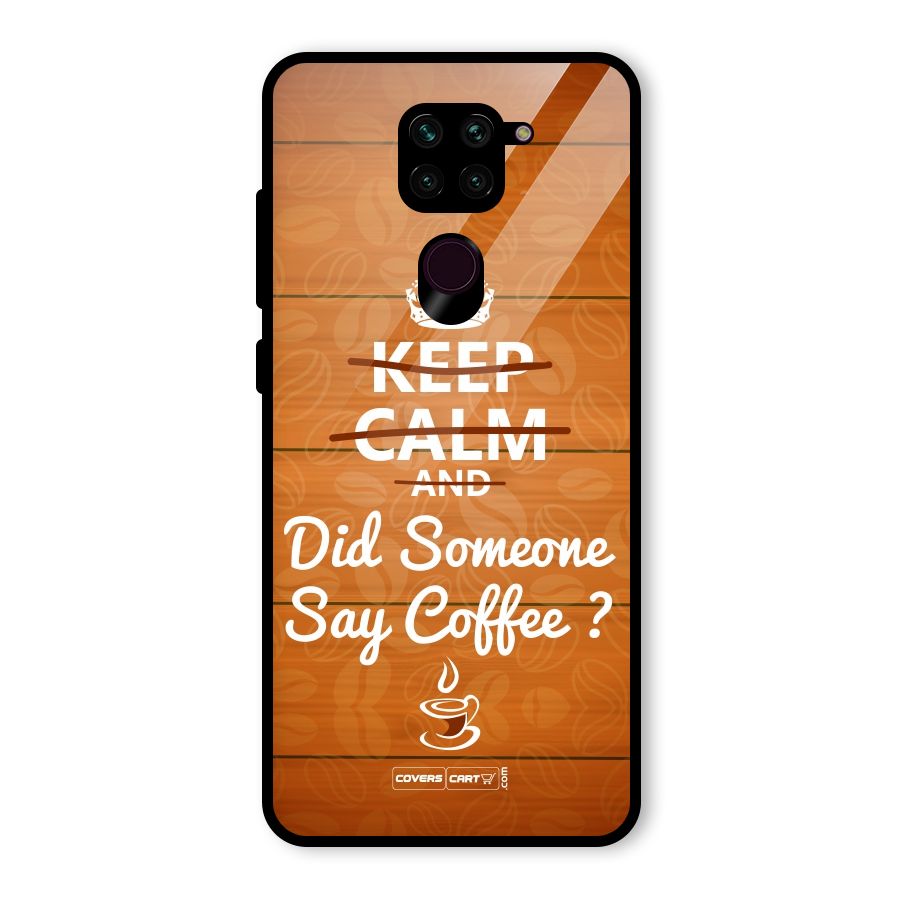 Coffee Ardour Glass Back Case for Redmi Note 9