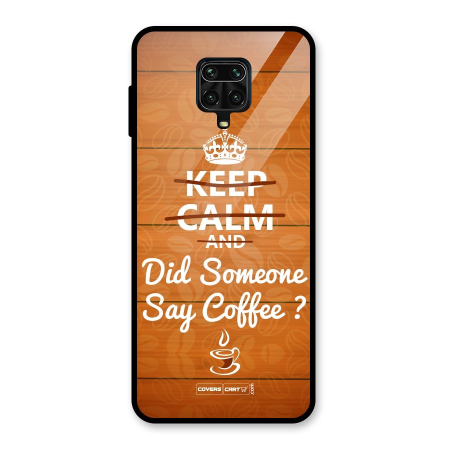 Coffee Ardour Glass Back Case for Redmi Note 9 Pro
