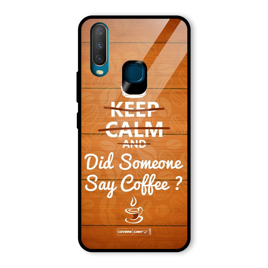Coffee Ardour Glass Back Case for Vivo U10