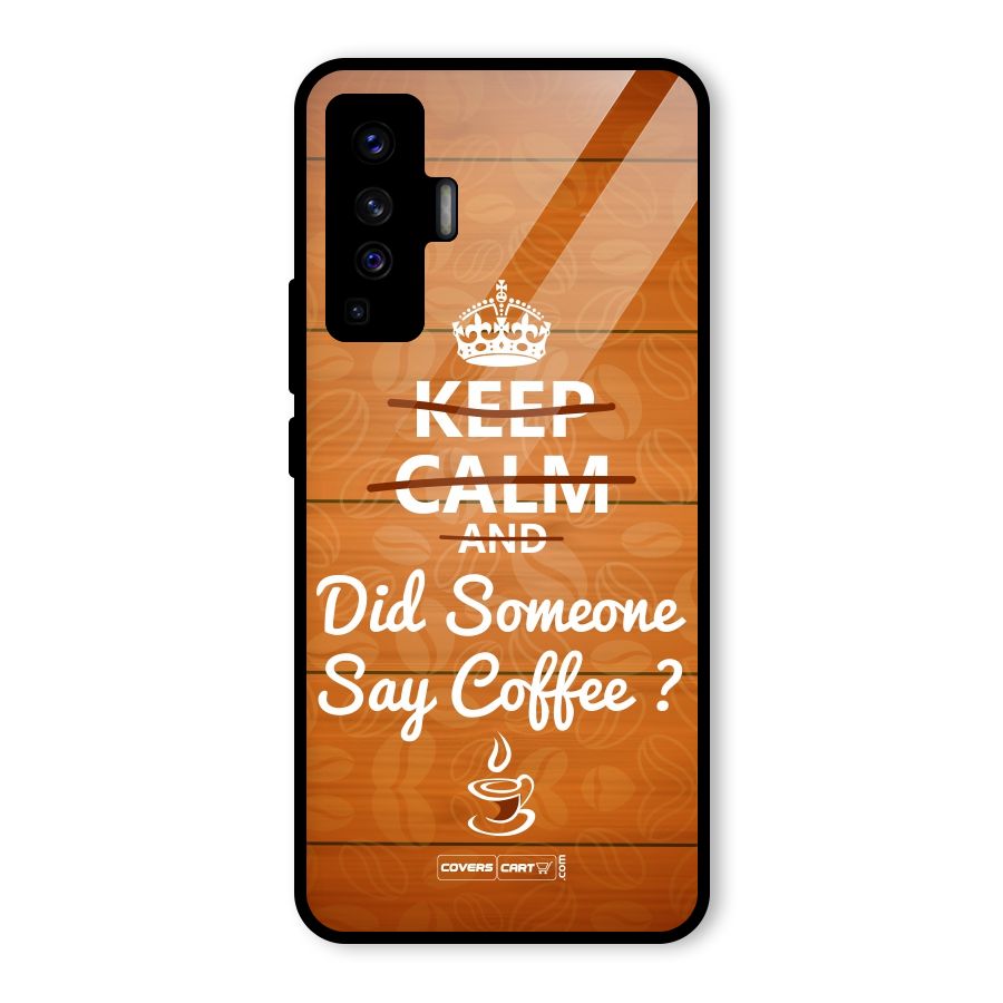 Coffee Ardour Glass Back Case for Vivo X50