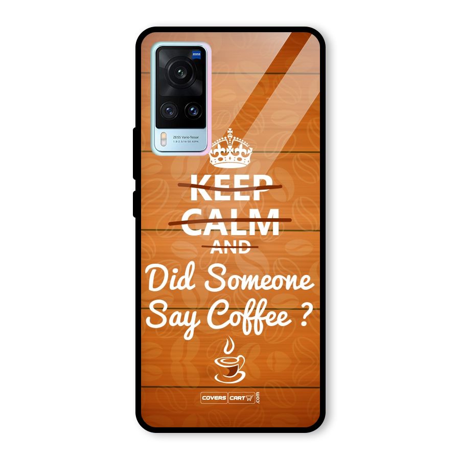 Coffee Ardour Glass Back Case for Vivo X60