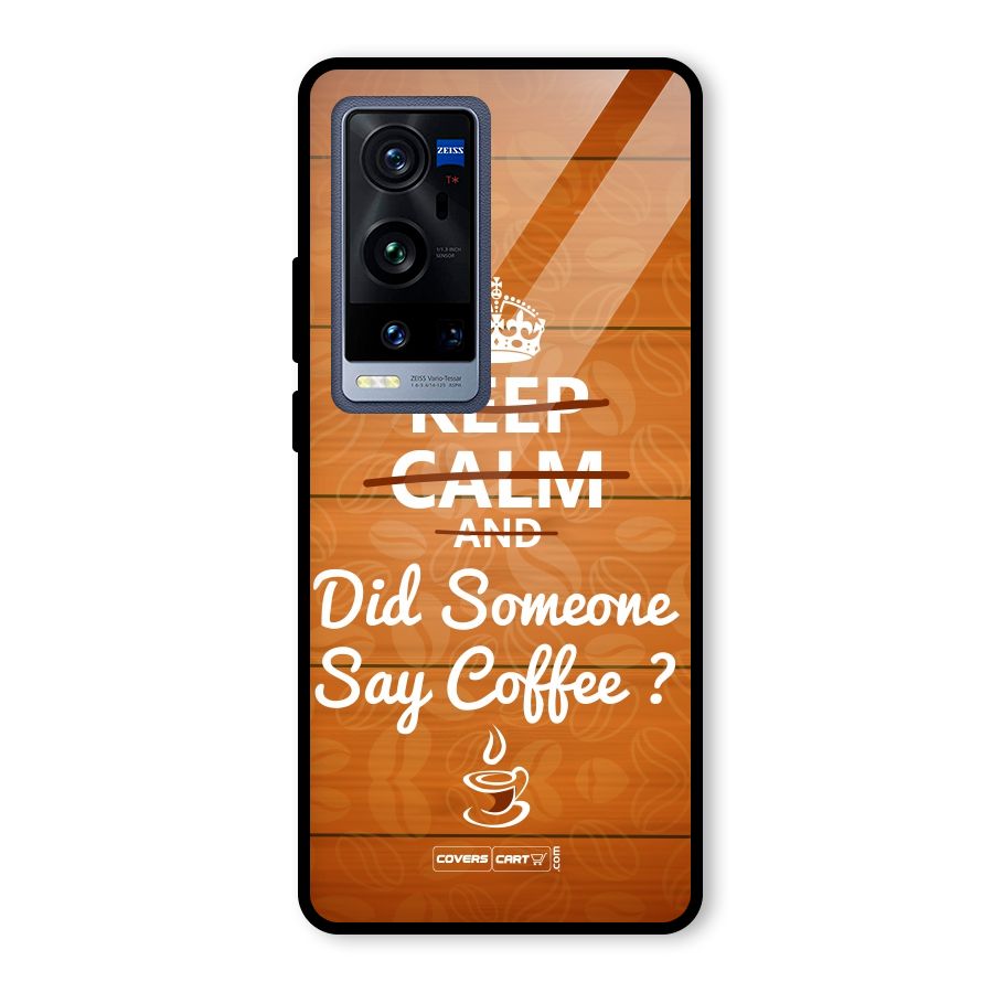 Coffee Ardour Glass Back Case for Vivo X60 Pro Plus