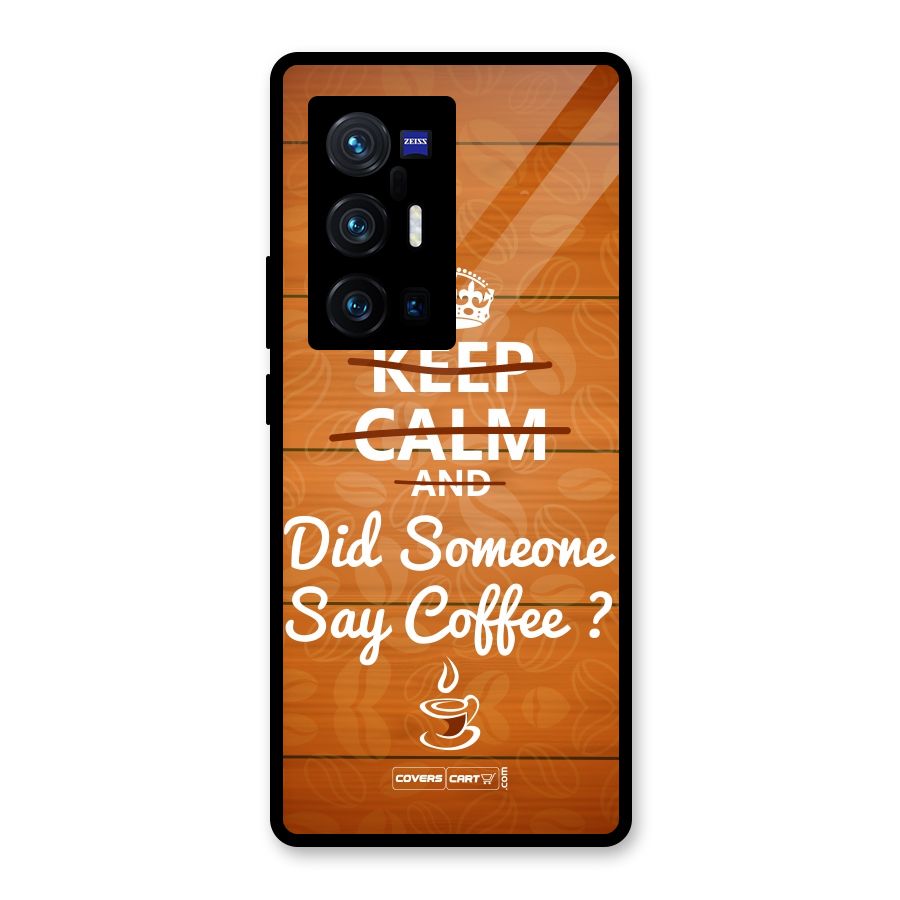 Coffee Ardour Glass Back Case for Vivo X70 Pro Plus