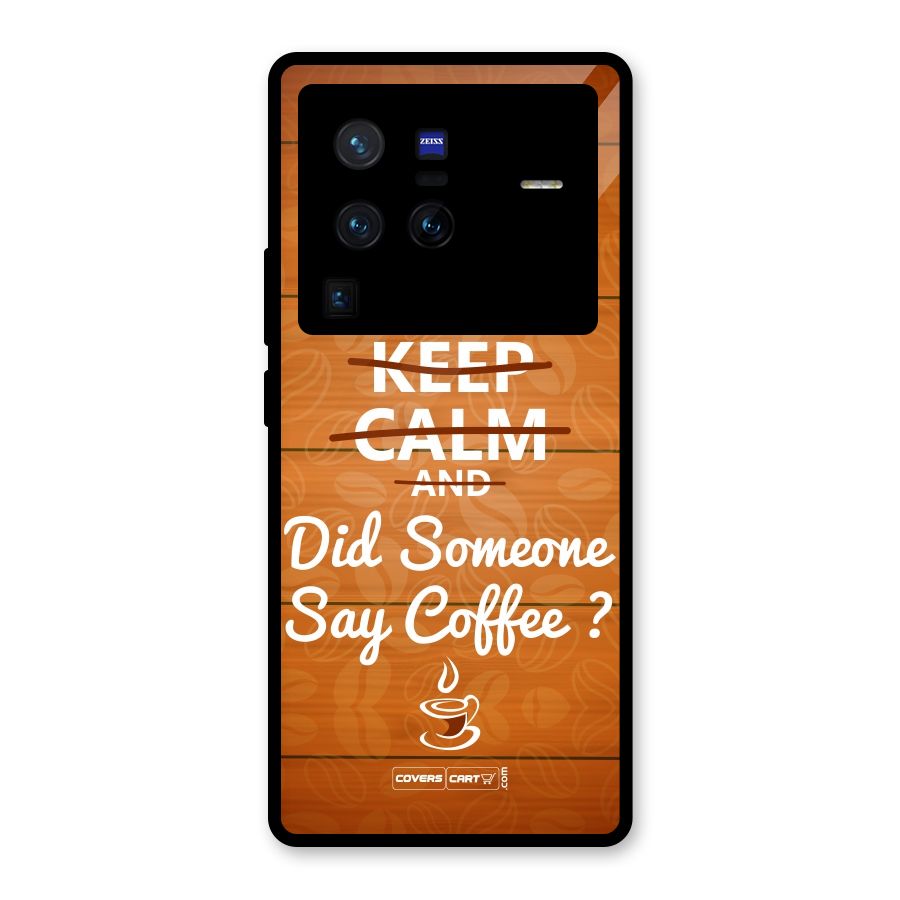 Coffee Ardour Glass Back Case for Vivo X80 Pro