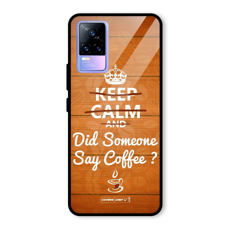 Coffee Ardour Glass Back Case for Vivo Y73