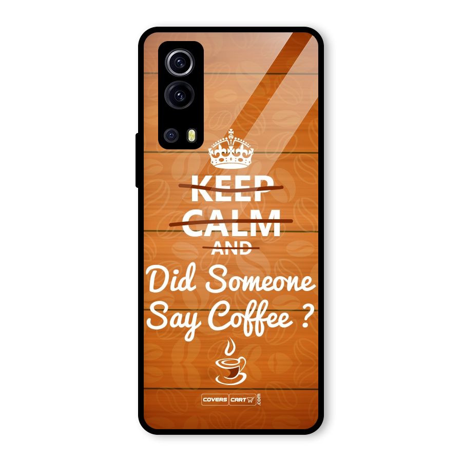 Coffee Ardour Glass Back Case for Vivo iQOO Z3