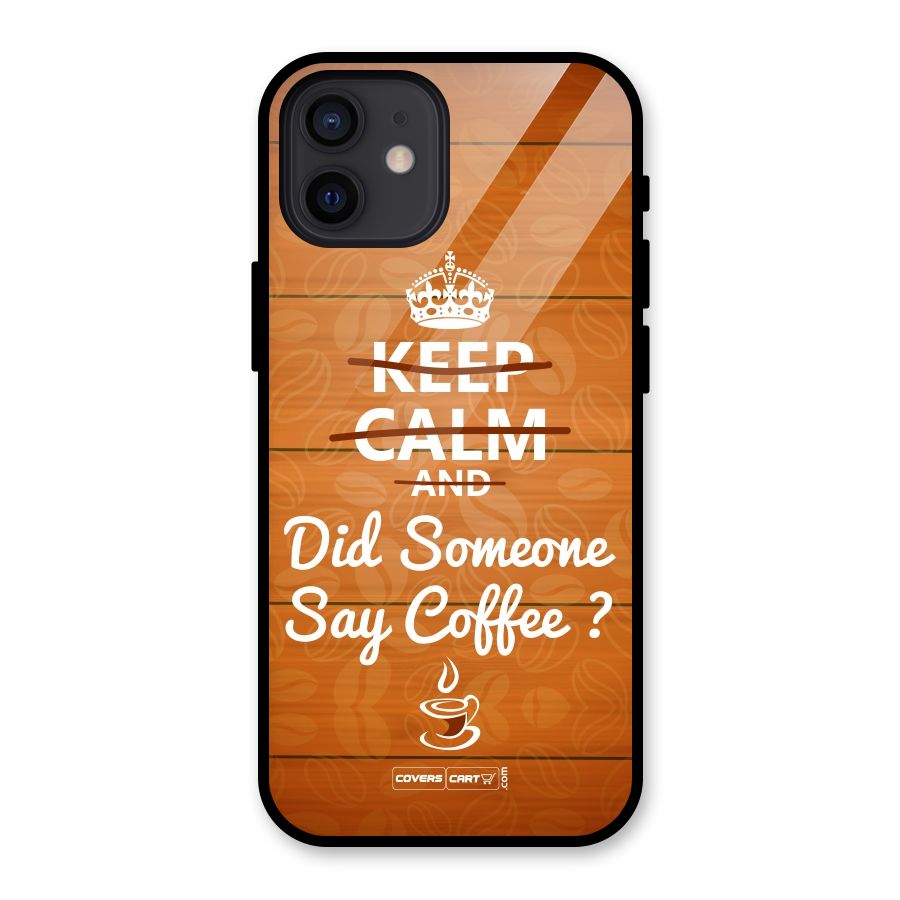 Coffee Ardour Glass Back Case for iPhone 12