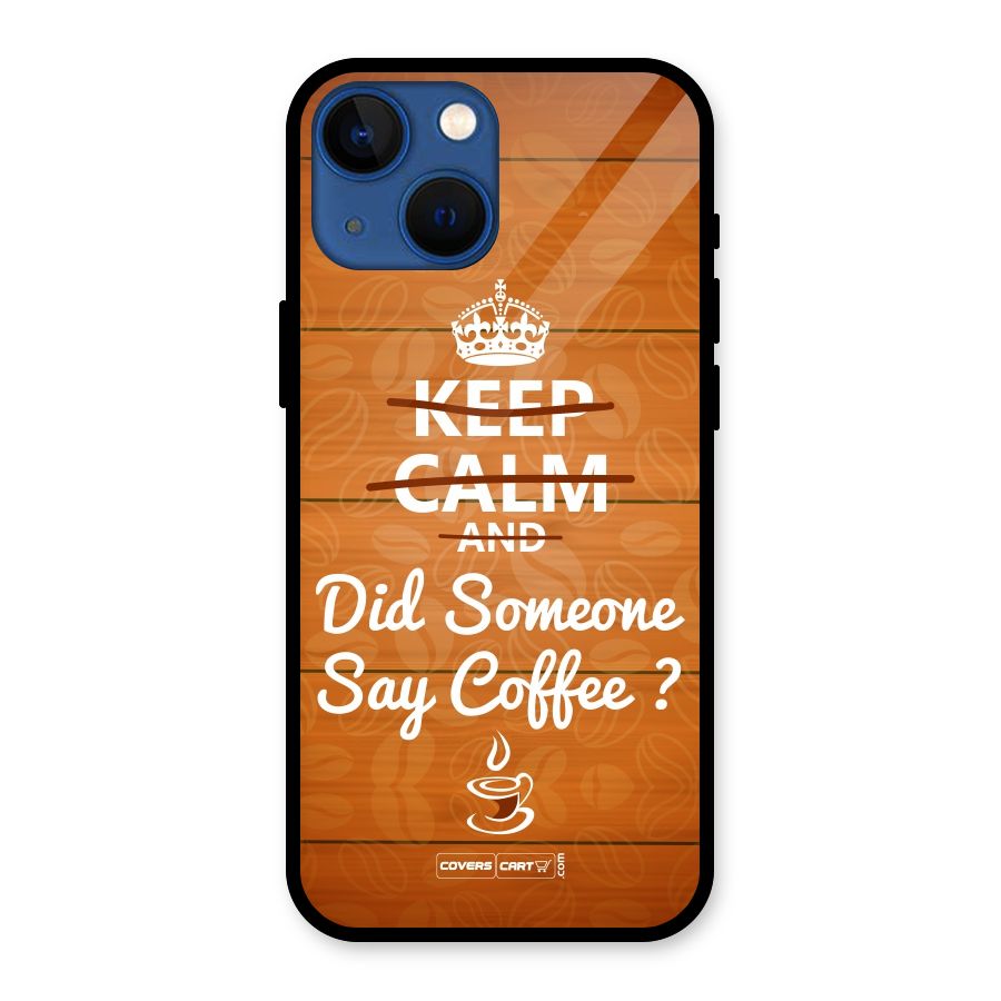 Coffee Ardour Glass Back Case for iPhone 13 Mini