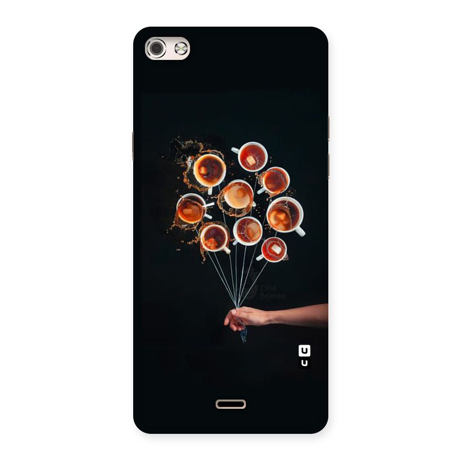 Coffee Balloon Back Case for Micromax Canvas Silver 5