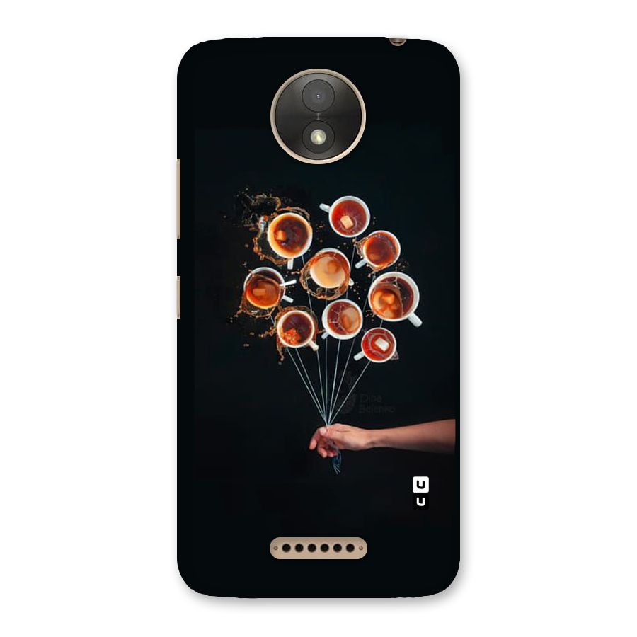 Coffee Balloon Back Case for Moto C Plus