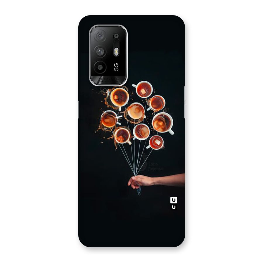 Coffee Balloon Back Case for Oppo F19 Pro Plus 5G