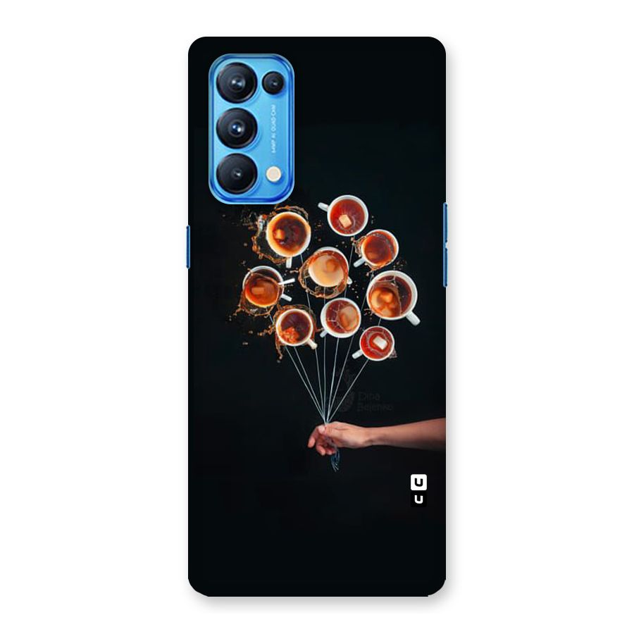 Coffee Balloon Back Case for Oppo Reno5 Pro 5G
