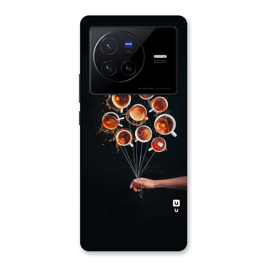 Coffee Balloon Back Case for Vivo X80