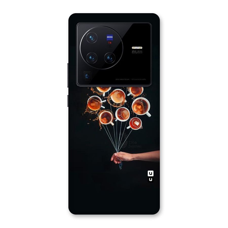 Coffee Balloon Back Case for Vivo X80 Pro