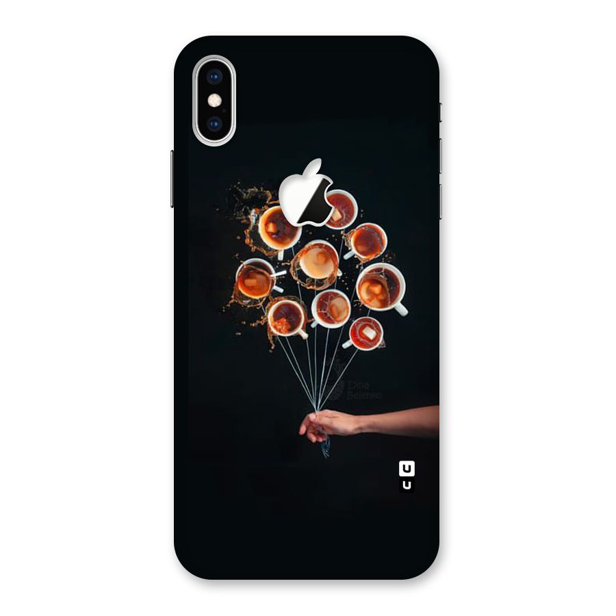 Coffee Balloon Back Case for iPhone XS Max Apple Cut