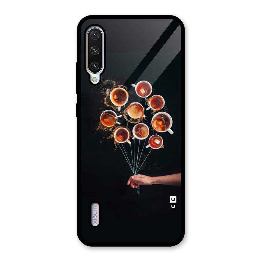 Coffee Balloon Glass Back Case for Mi A3
