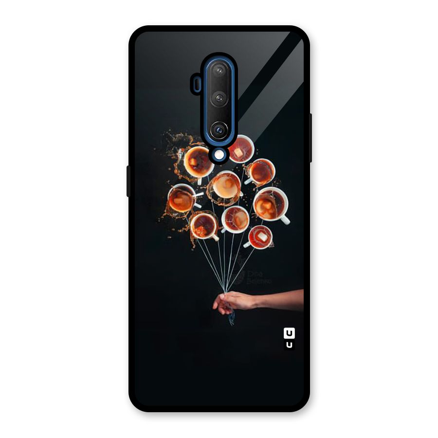 Coffee Balloon Glass Back Case for OnePlus 7T Pro