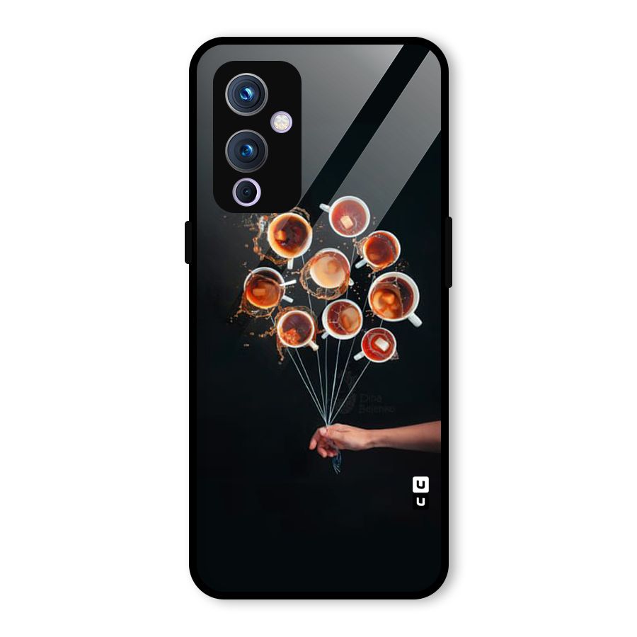 Coffee Balloon Glass Back Case for OnePlus 9