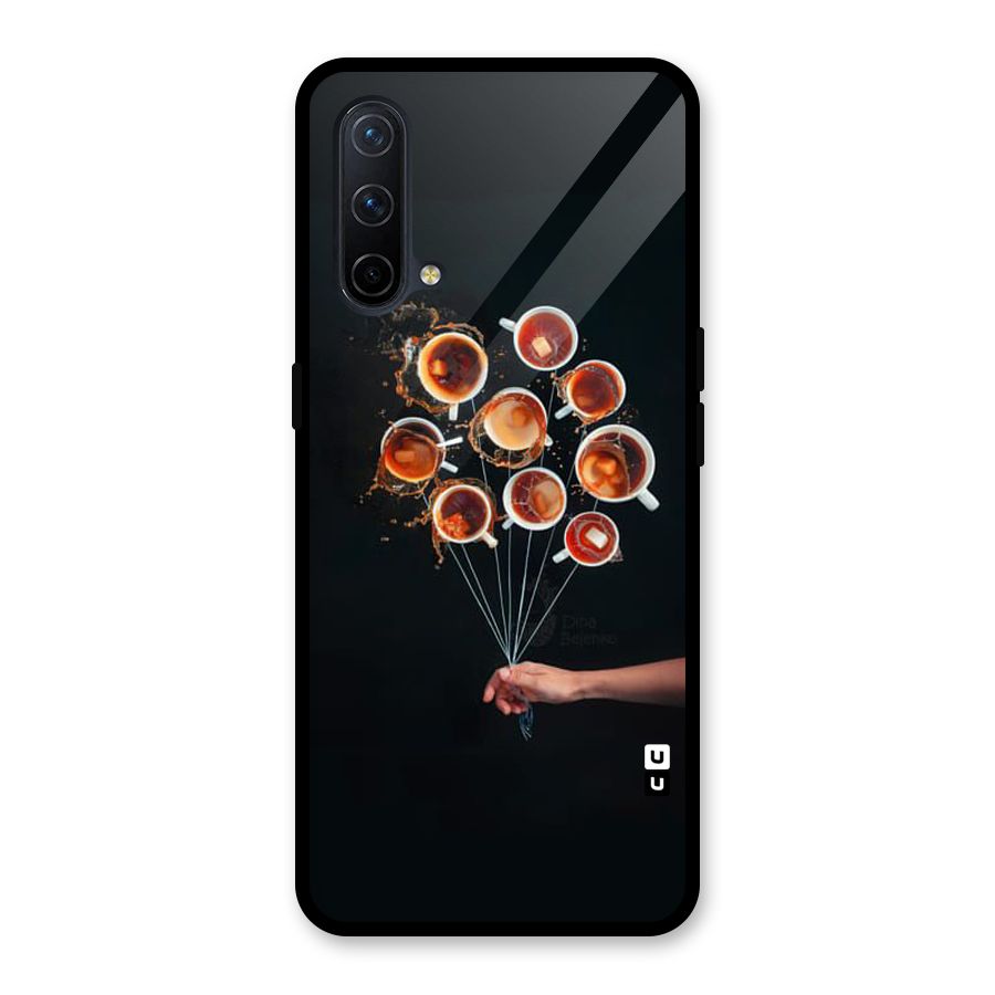 Coffee Balloon Glass Back Case for OnePlus Nord CE 5G
