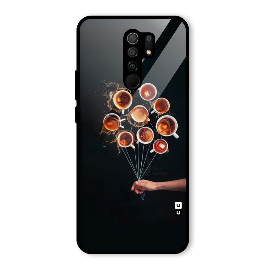 Coffee Balloon Glass Back Case for Poco M2