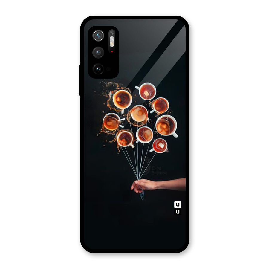 Coffee Balloon Glass Back Case for Poco M3 Pro 5G