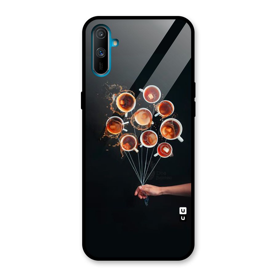 Coffee Balloon Glass Back Case for Realme C3