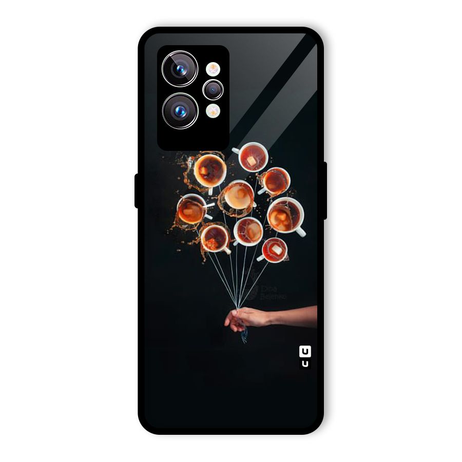 Coffee Balloon Glass Back Case for Realme GT2 Pro